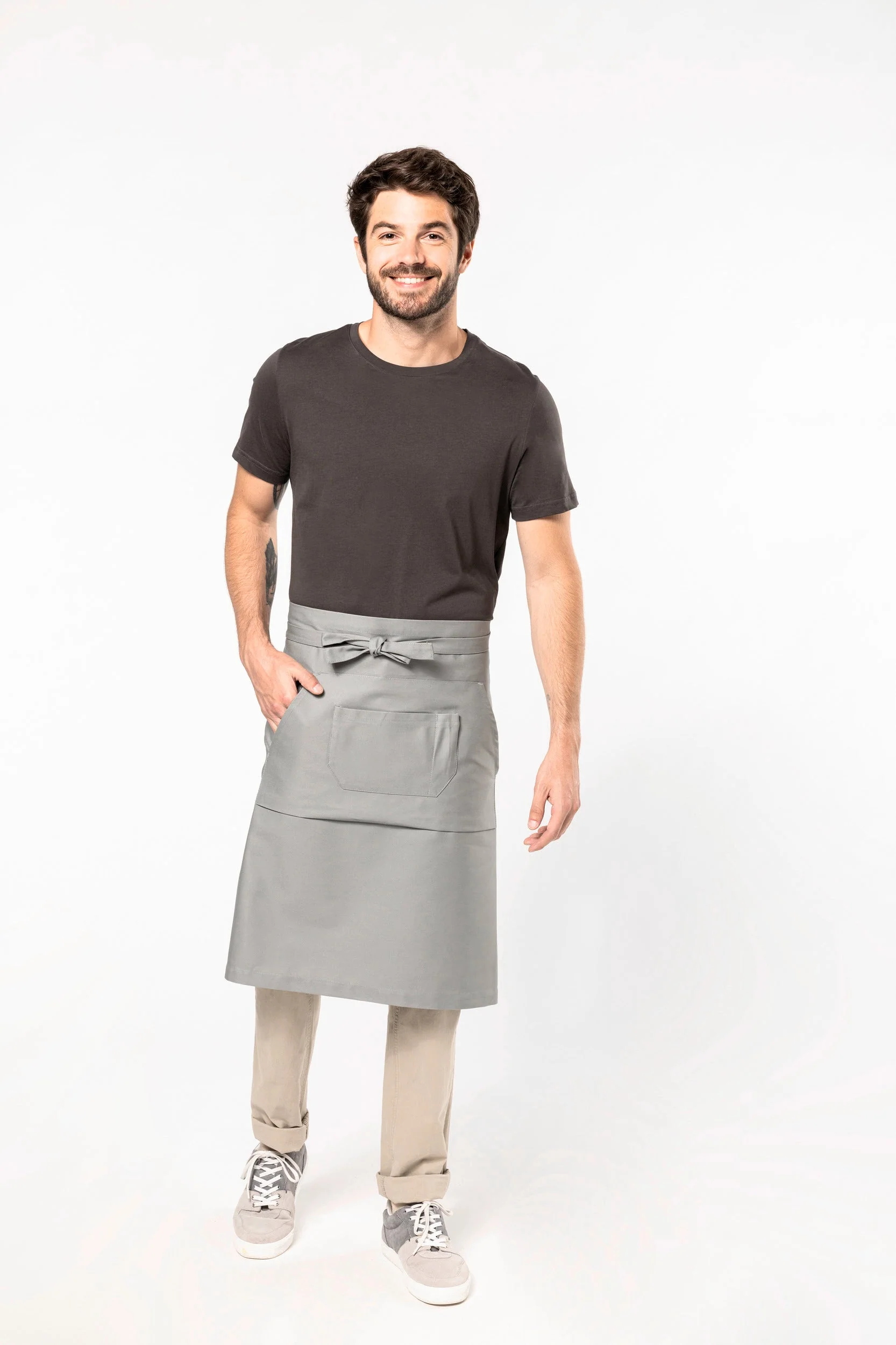 AVENTAL DE ALGODÃO COMPRIDO