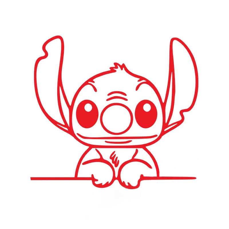Autocollant Stitch Voiture – Image 7