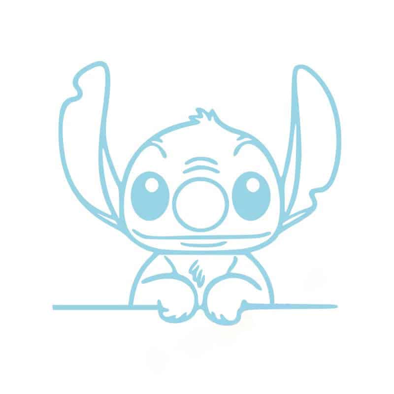 Autocollant Stitch Voiture – Image 8