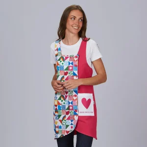 Avental Educadora Agatha Heart Estações