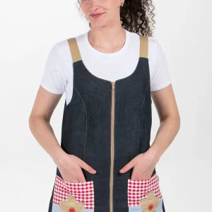 Avental Educadora Texano Flor