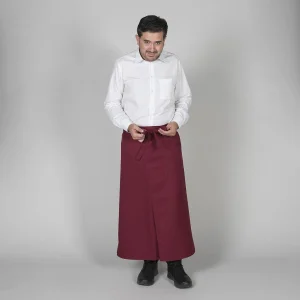 Avental Francês Comprido Aberto - Resistente a manchas