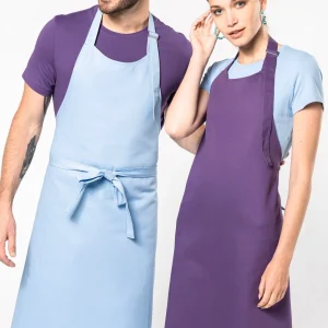 Avental de algodão sem bolso