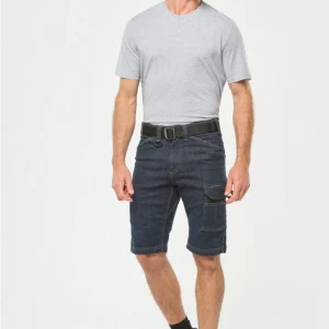 Bermuda de ganga multibolsos de homem