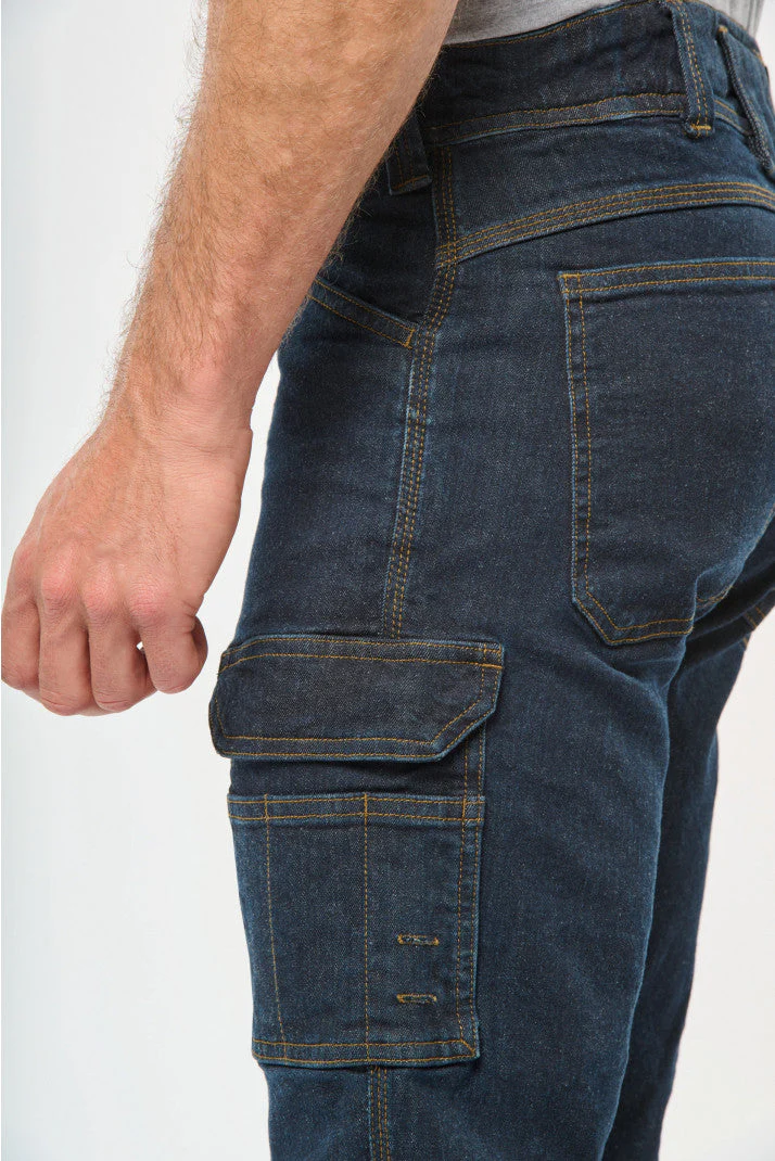 Bermuda de ganga multibolsos de homem – Image 7