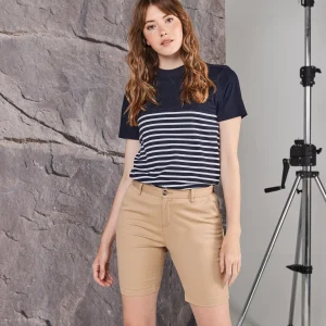 Bermudas Chino de senhora com stretch