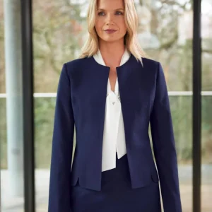 Blazer Sem Gola Rosa