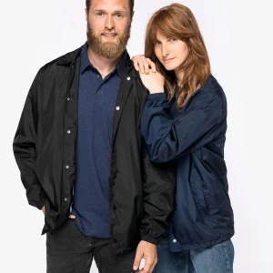 Blusão corta-vento unissexo