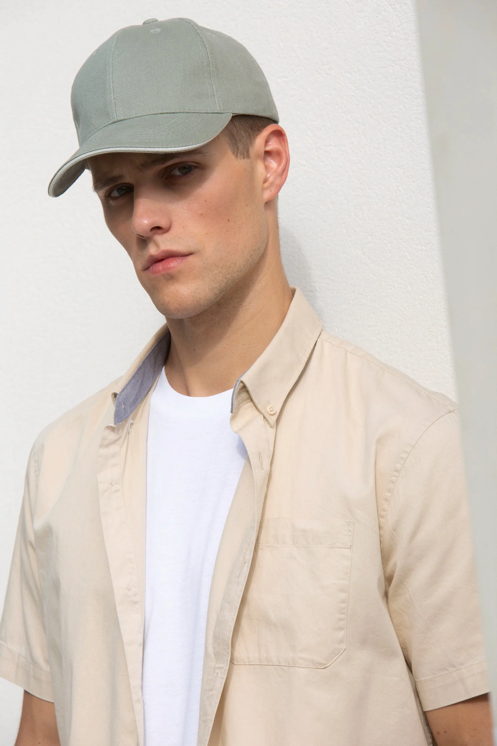 Boné em algodão biológico com sandwich em contraste _x0013_ 6 painéis – Image 2