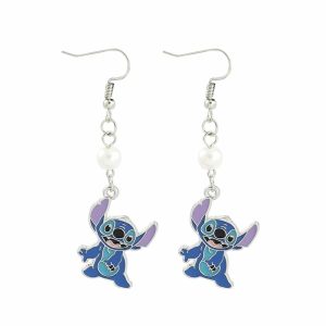 Boucles d’Oreille Femme Pendante Stitch