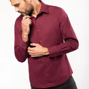 CAMISA DE HOMEM DE MANGA COMPRIDA COM STRETCH