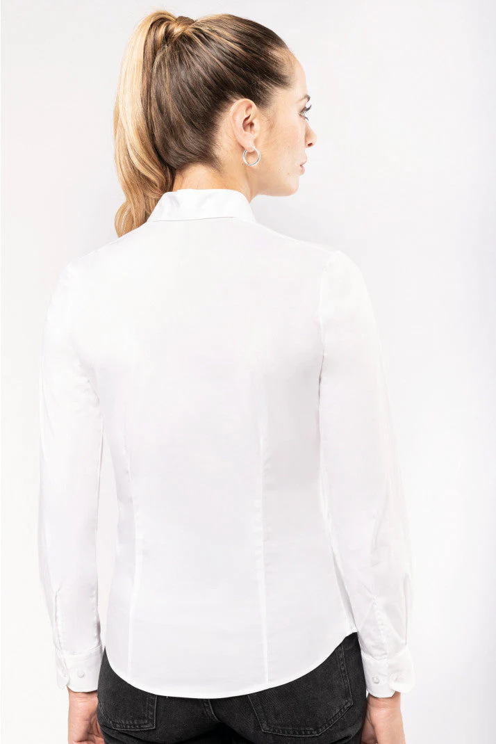 CAMISA DE SENHORA MANGA COMPRIDA COM STRETCH – Image 4
