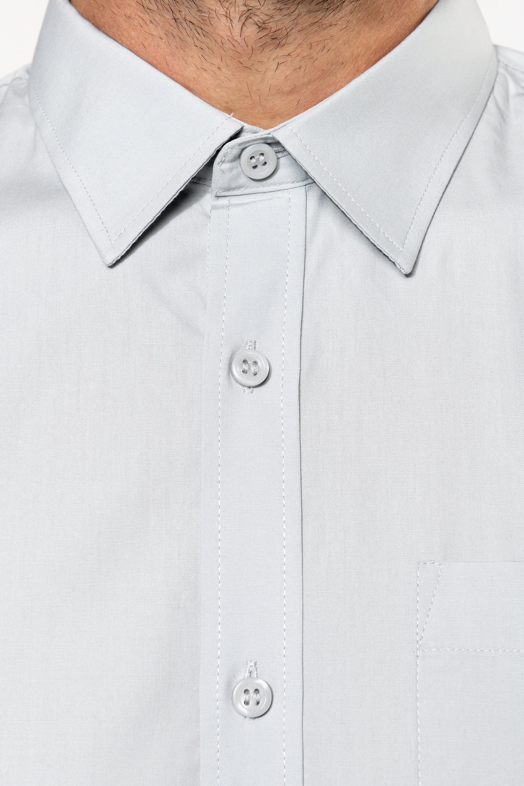 CAMISA MANGA COMPRIDA EM POPELINE DE TRATAMENTO FÁCIL – Image 7