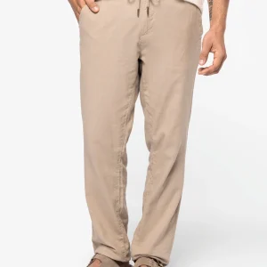 Calças eco em linho e algodão biológico - Homem