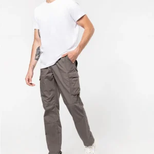 Calças leves multibolsos de homem