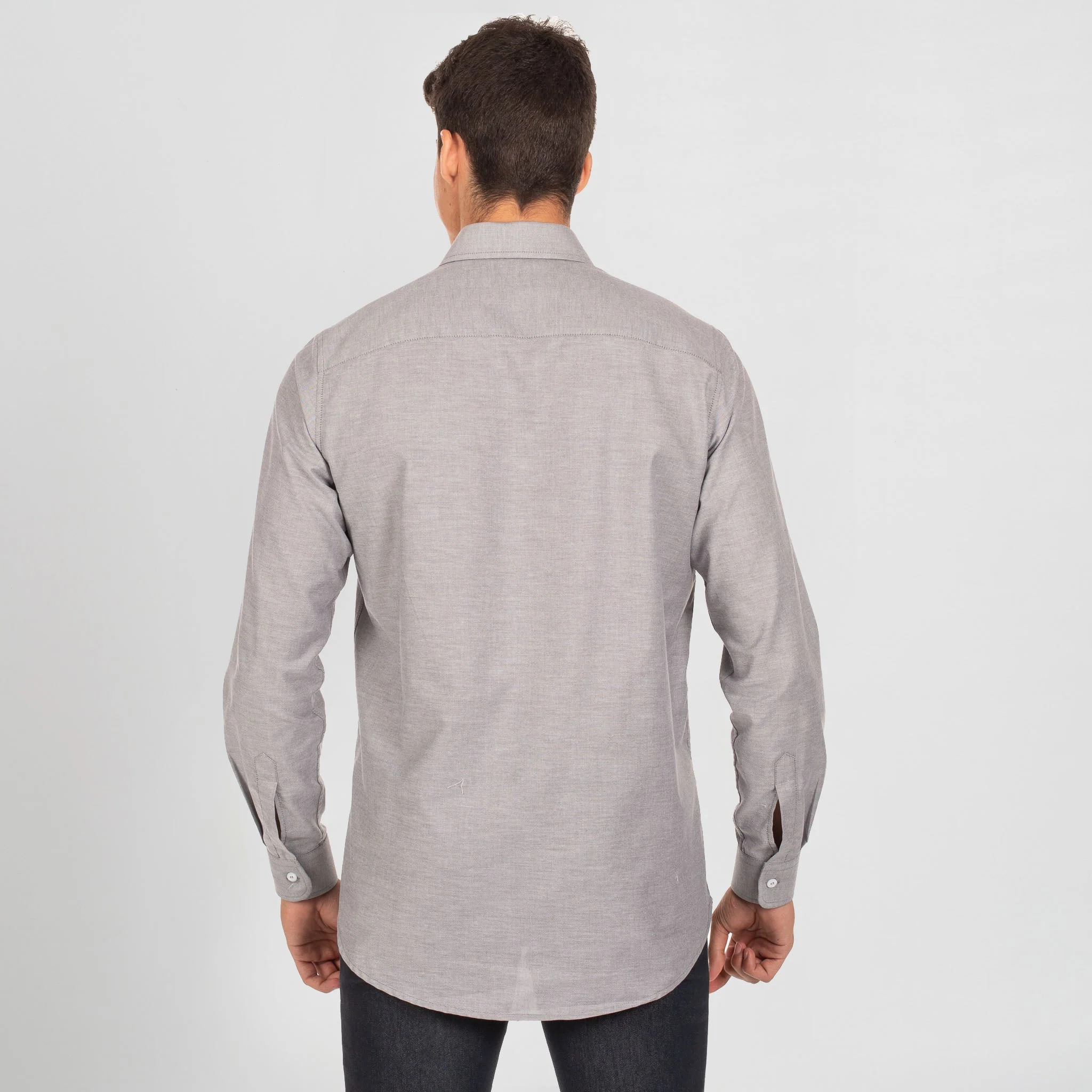 Camisa Homem Oxford Slim Fit – Image 5