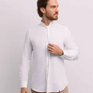 Camisa Mandarim Unissexo Grace em Linho