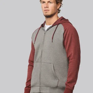 Casaco capuz bicolor unissexo