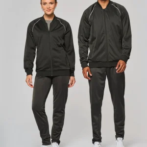 Casaco de fato de treino com risca unissexo