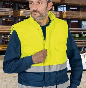 Colete Acolchoado de Alta Visibilidade Abakan