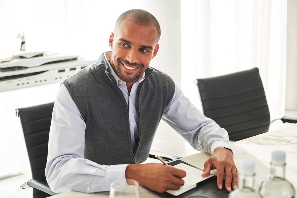 Colete com zíper de malha Lincoln – Image 3