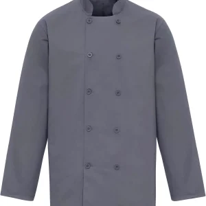 Jaleca de chef unissexo de manga comprida