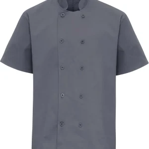 Jaleca de chef unissexo de manga curta