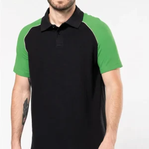 POLO BASEBALL HOMEM BICOLOR