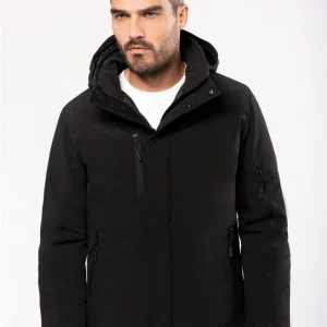 Parka Softshell acolchoada com capuz