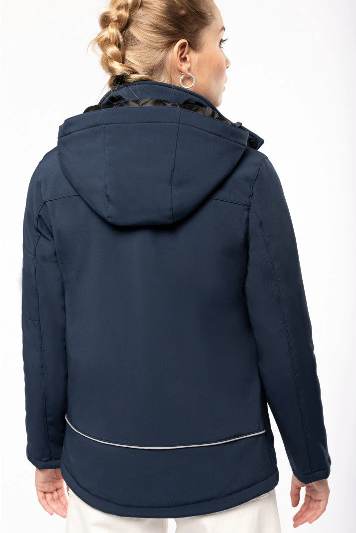 Parka Softshell acolchoada de senhora com capuz – Image 3
