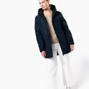 Parka com capuz de material reciclado unisex