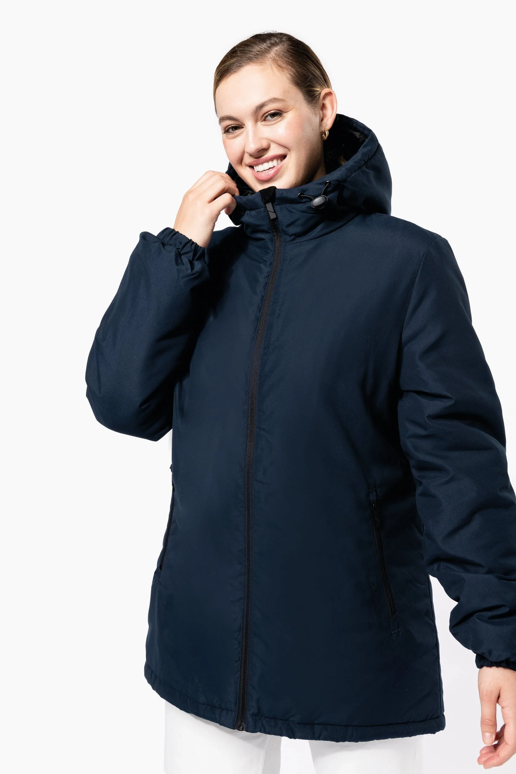 Parka com capuz de material reciclado unisex – Image 8