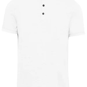 Polo com gola à padre de manga curta