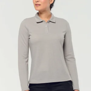 Polo de senhora manga comprida Barro