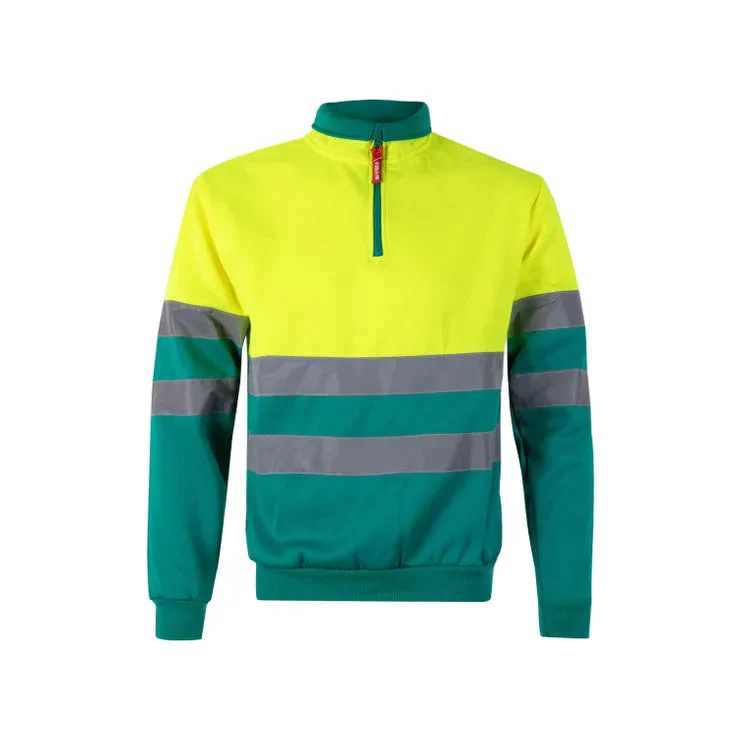 SWEATSHIRT BICOLOR COM FECHO-ECLER DE ALTA VISIBILIDADE – Image 6