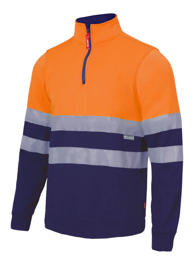 SWEATSHIRT BICOLOR COM FECHO-ECLER DE ALTA VISIBILIDADE – Image 3