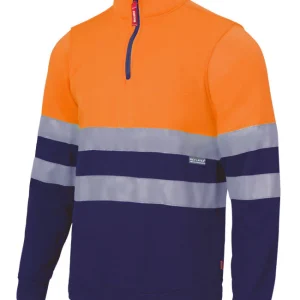 SWEATSHIRT BICOLOR COM FECHO-ECLER DE ALTA VISIBILIDADE