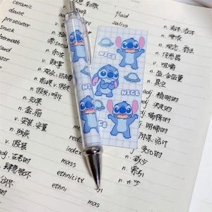 Stitch Bleu Stylo Kawaii