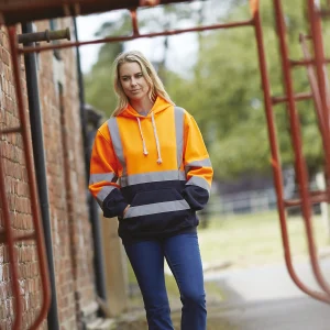 Sweatshirt com capuz de alta visibilidade