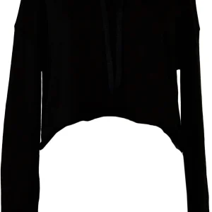 Sweatshirt "crop" com capuz