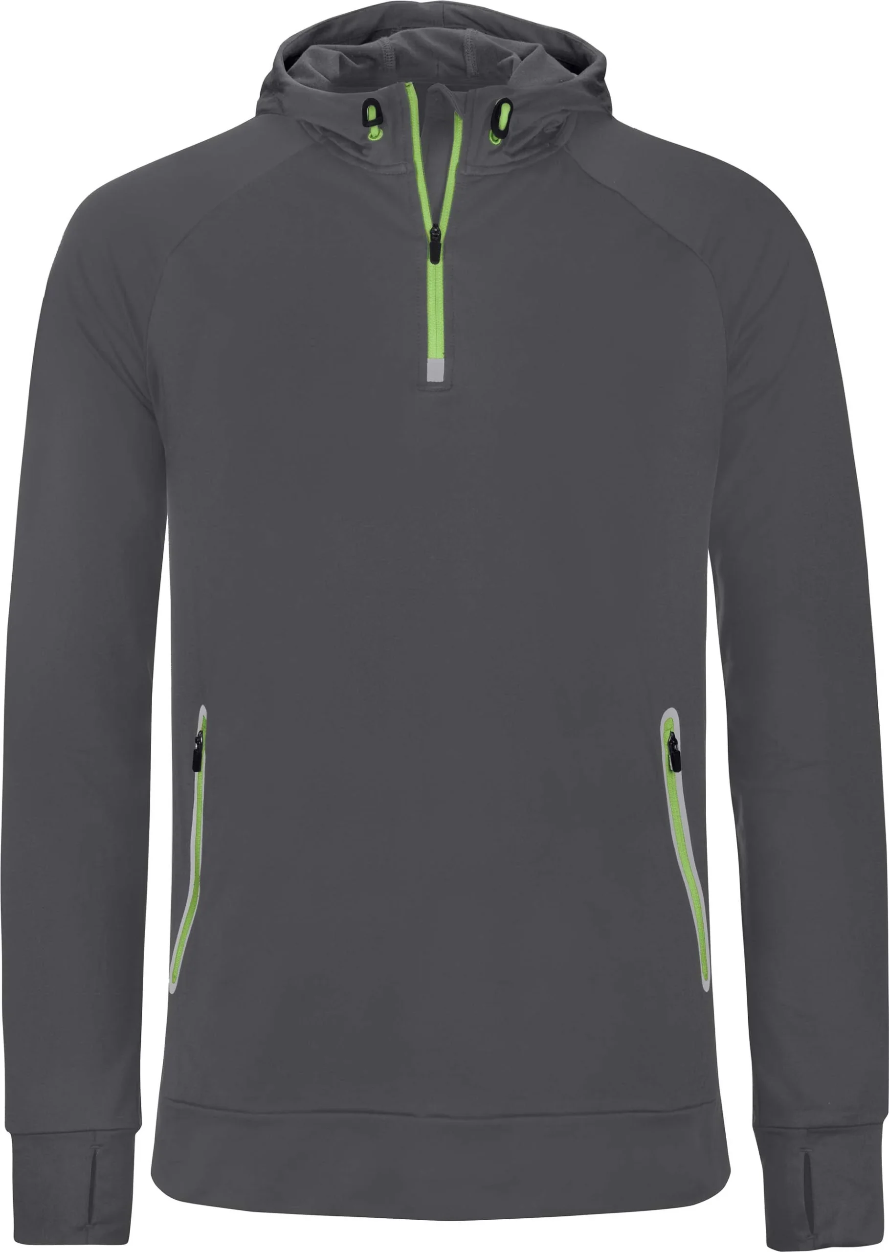 Sweatshirt de desporto 1/2 fecho com capuz