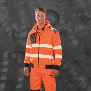 Sweatshirt de segurança com capuz de material reciclado