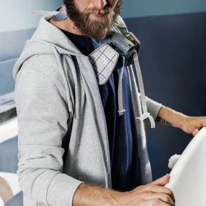 Sweatshirt reciclada com fecho e capuz unissexo - 300 g