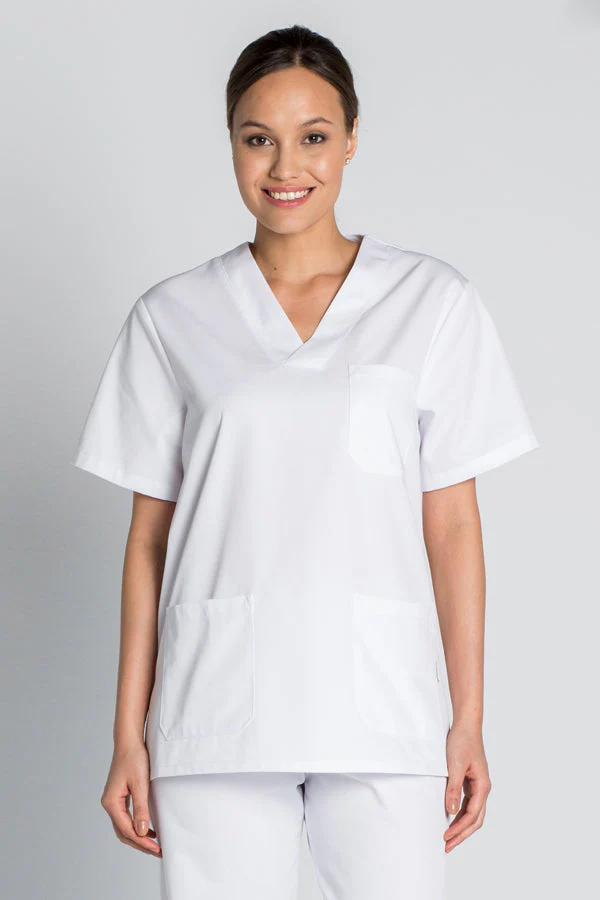 Túnica Médica Bilbao mcurta branca – Image 2