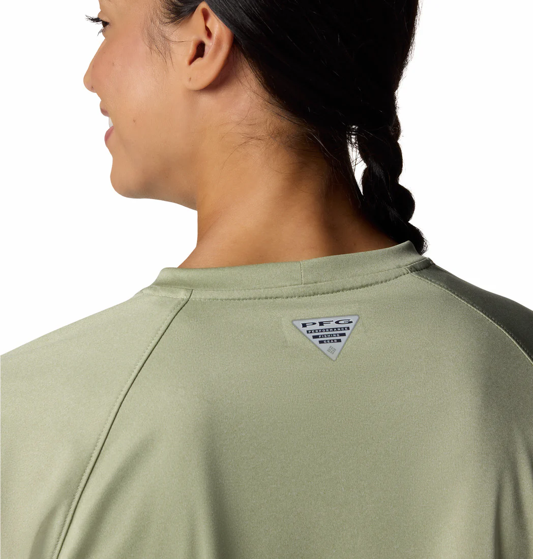 Chandail à manches longues pour femmes Columbia - TIDAL TEE HEATHER LS – Image 4