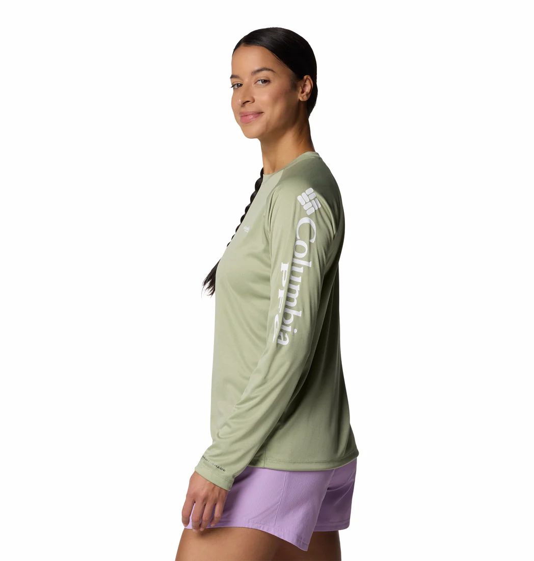 Chandail à manches longues pour femmes Columbia - TIDAL TEE HEATHER LS – Image 5