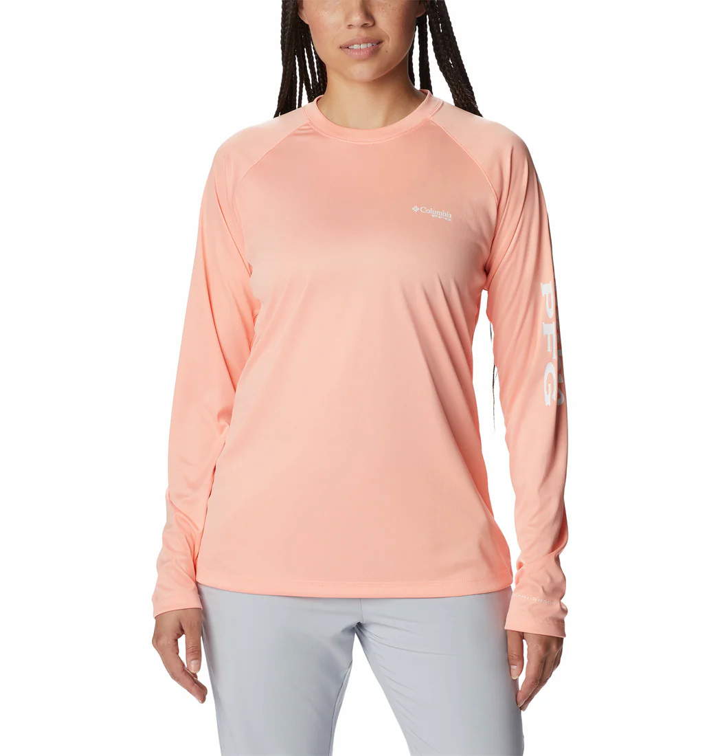 Chandail à manches longues pour femmes Columbia - TIDAL TEE HEATHER LS – Image 6