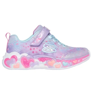 Souliers velcro lumineux Skechers filles - ETERNAL HEART LIGHTS
