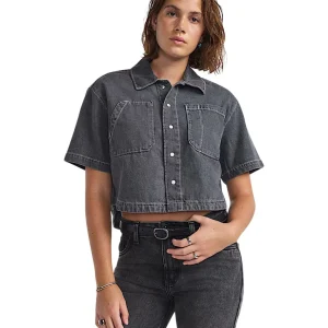 Chemise VANS Femmes - NATALIE DENIM BOXY BUTTON